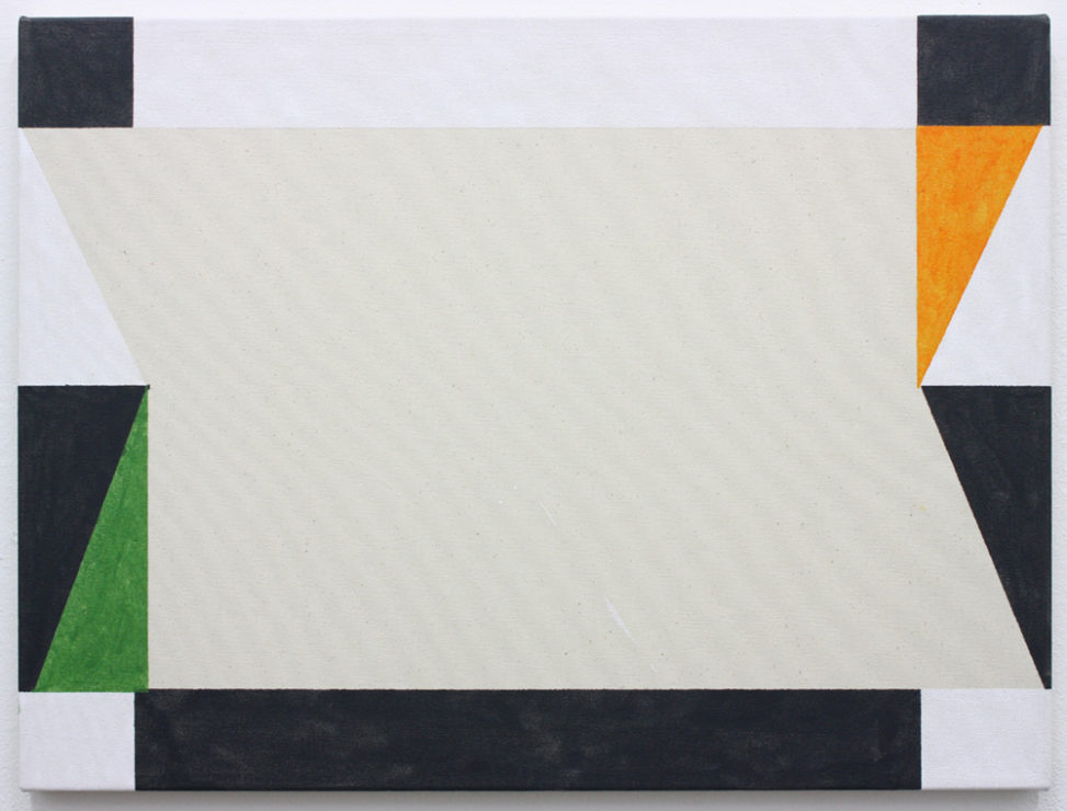 David Webb Aubeterre (Green) 2019 Acrylic on canvas 46 x 61 cm
