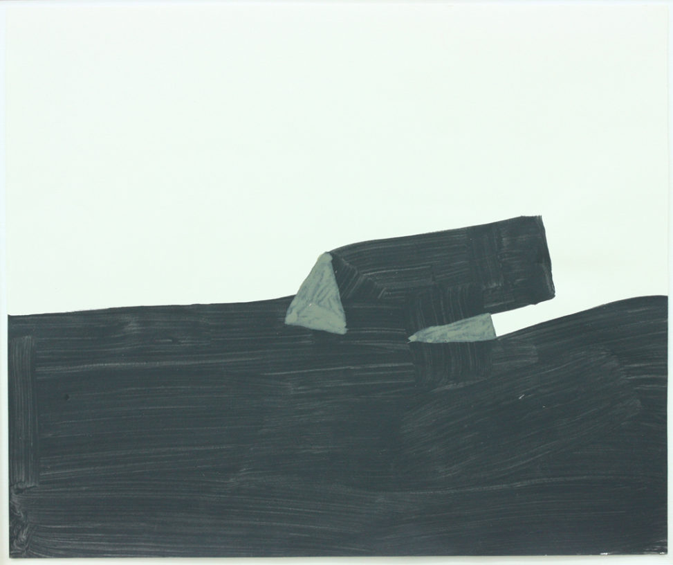 David Webb Bunker 2013 Acrylic on paper 32x38cm