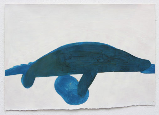 David Webb Crocodile (For M) 2012 Acrylic on paper 20.5x29.5cm