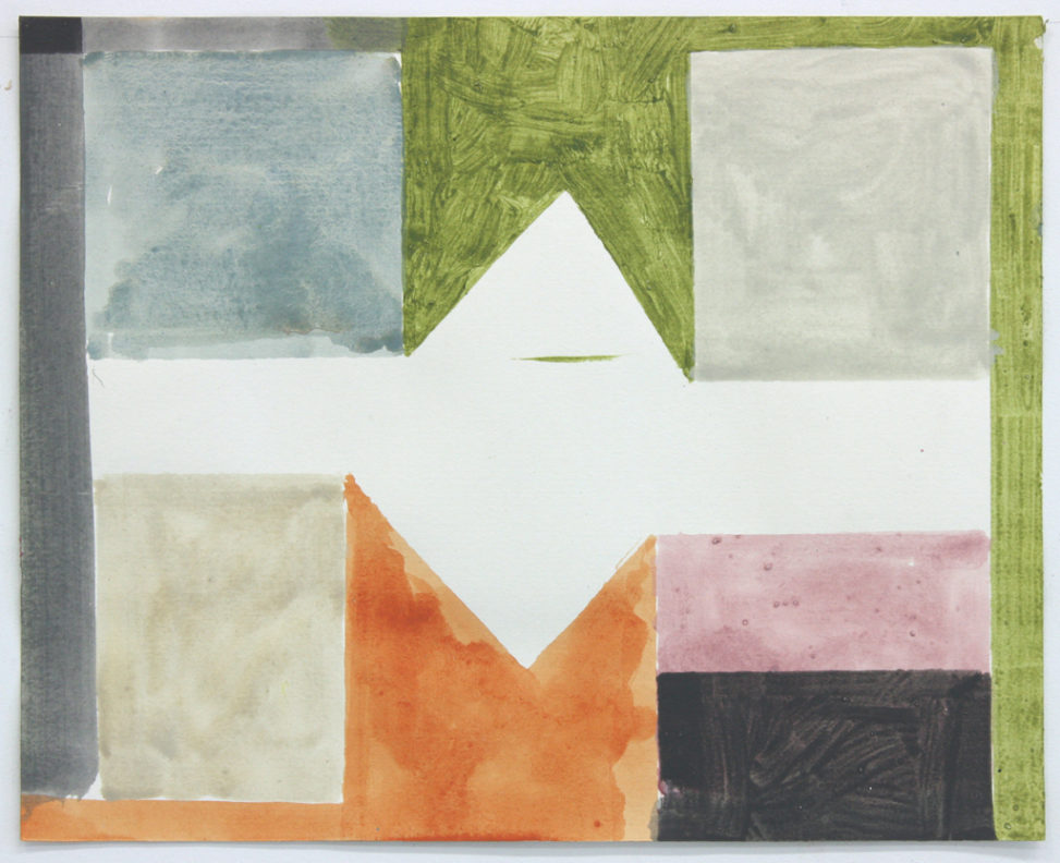 David Webb Parcheesi (Vermont) II 2012 Acrylic on paper 31x38.5cm