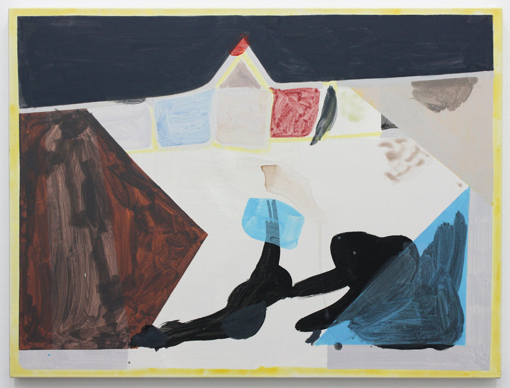 David Webb Roof Garden 2014 Acrylic on canvas 100x76cm