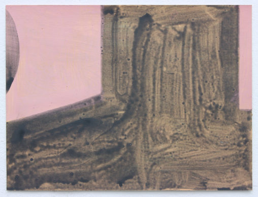 David Webb Untitled (Lemba Huts) 2015 Acrylic on paper 21x28cm