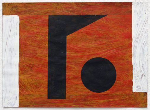 David Webb Kissonerga (Red) 2021 Acrylic on paper 18 x 25 cm